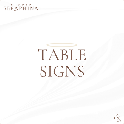 TABLE SIGNS