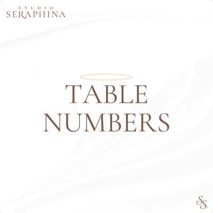 TABLE NUMBERS