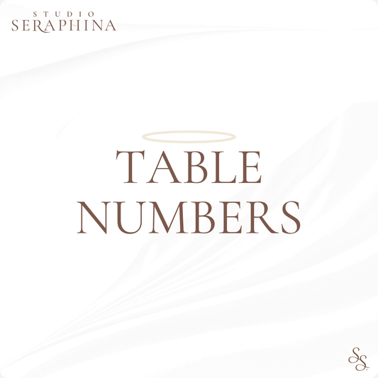 TABLE NUMBERS