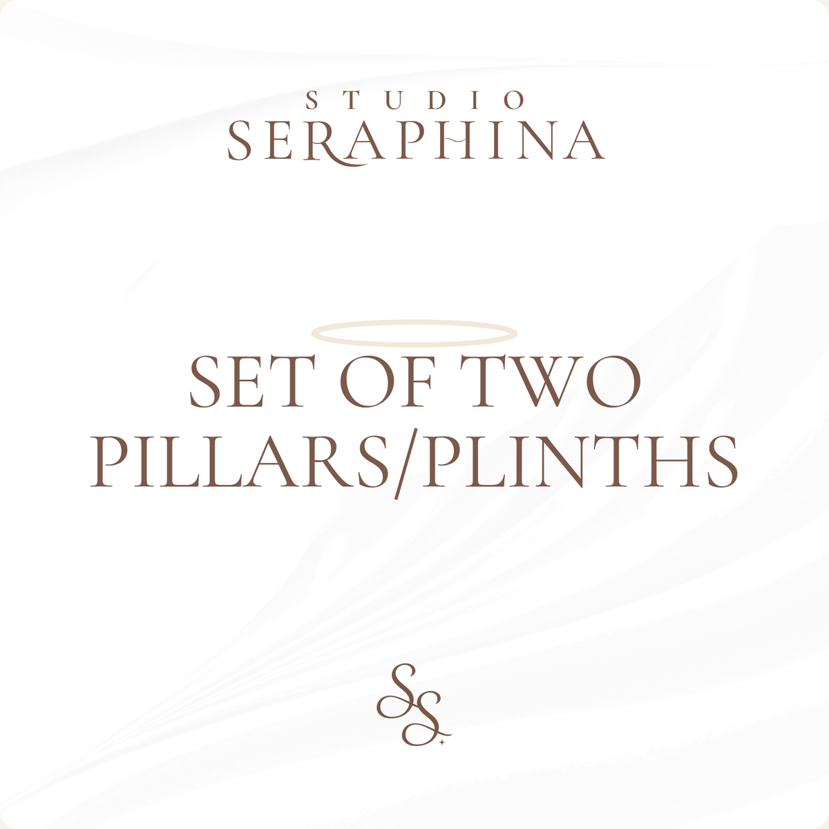 SET OF TWO PILLARS/PLINTHS