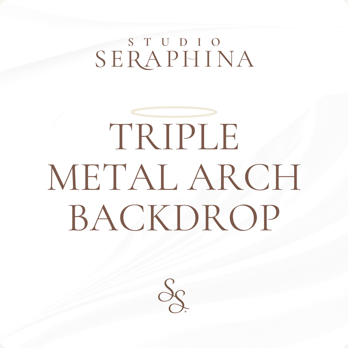 TRIPLE METAL ARCH BACKDROP